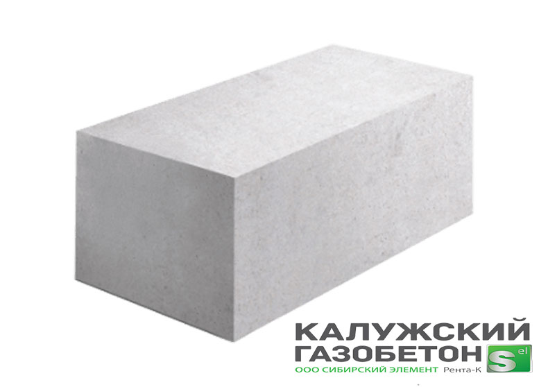 Газобетонный блок Калужский газоблок D400 625x350x250
